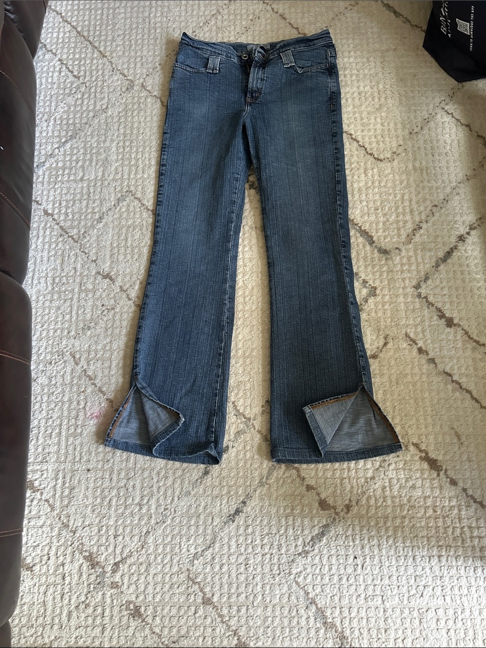 Tommy Hilfiger Dark Blue Flare Jeans with Split Hem